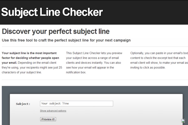 Subject Line Checker