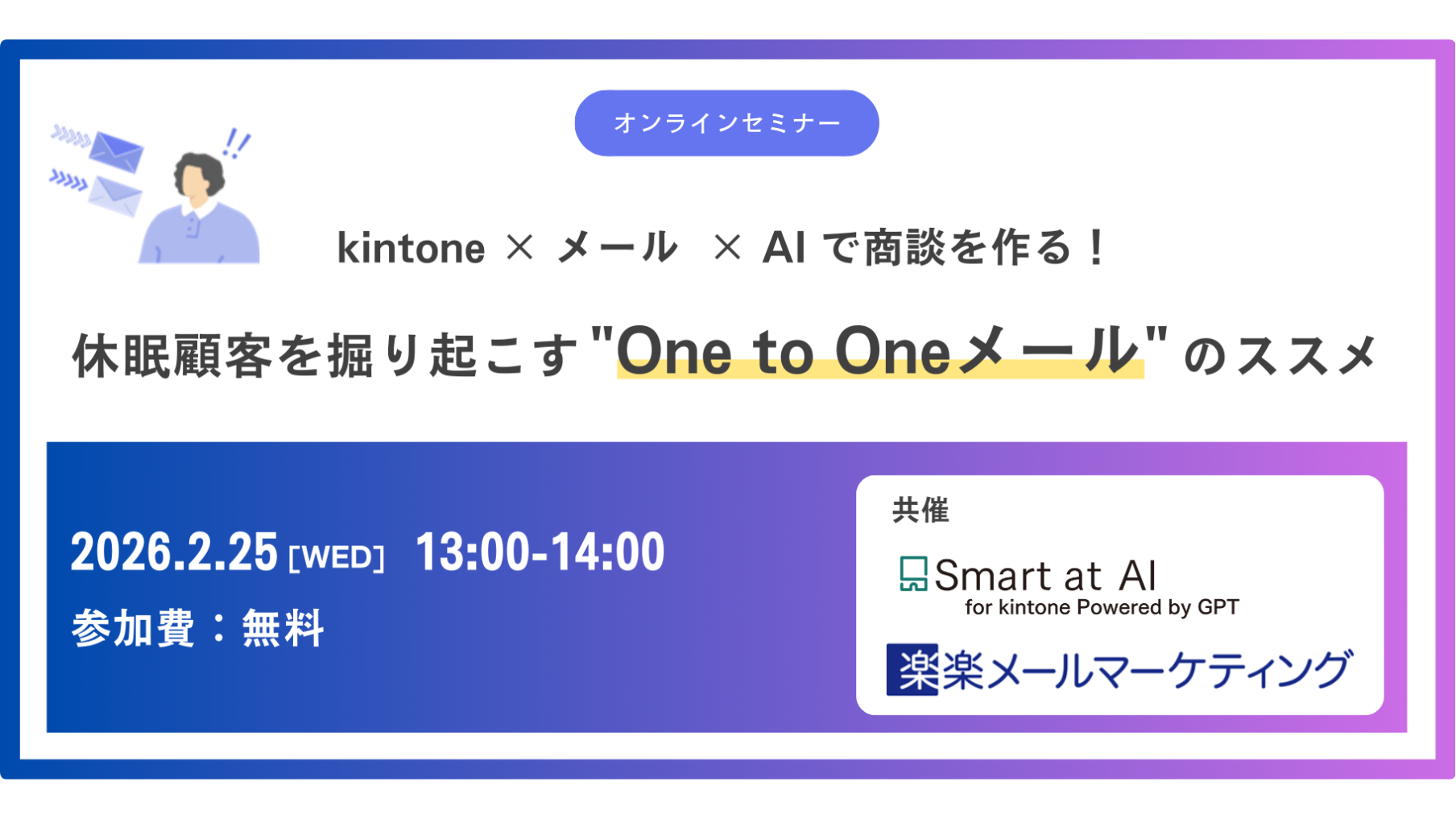 kintone×AI×メールで商談を作る実践セミナー